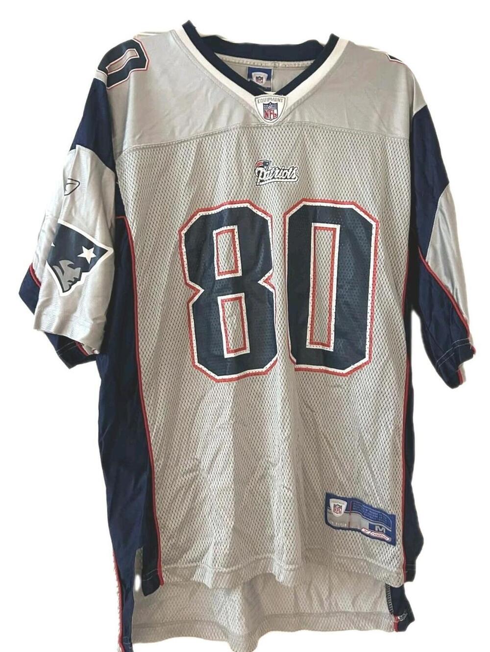 VTG Early 2000's Reebok New England Patriots #80 Football Jersey Men's Size M